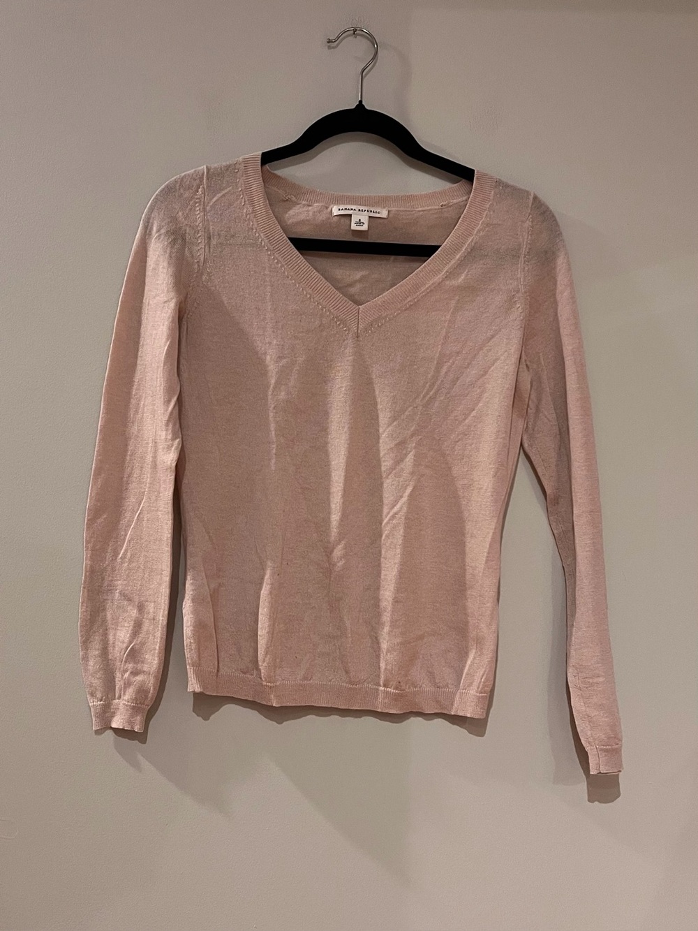 Banana Republic Tan V-Neck Sweater